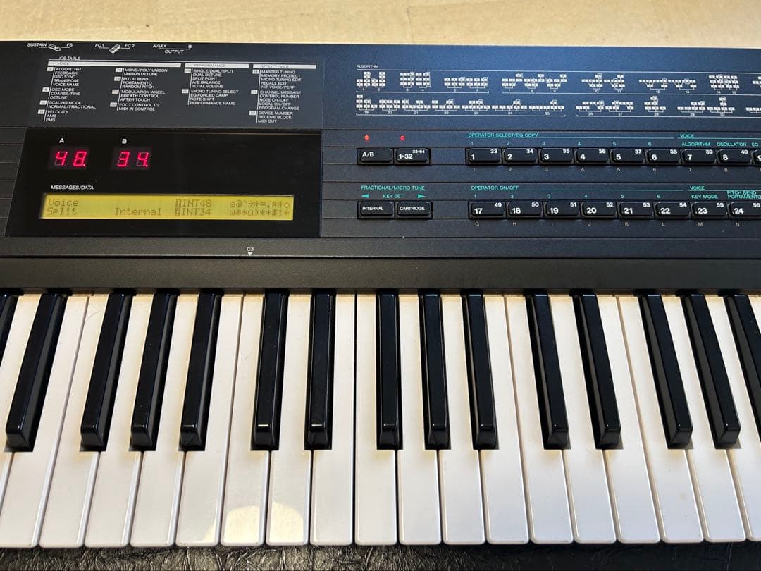 YAMAHAヤマハ DX7II-D 現状品 ジャンク