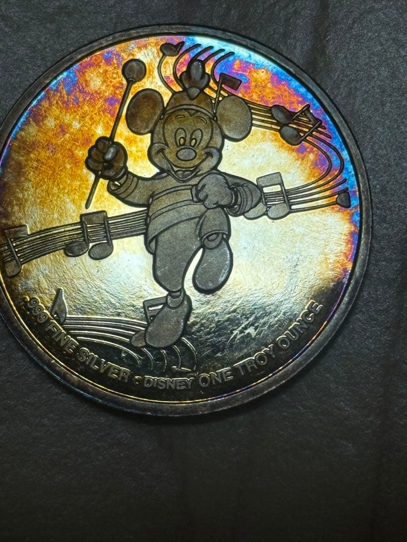 に*可様 ミッキーマウス 50周年記念 純銀