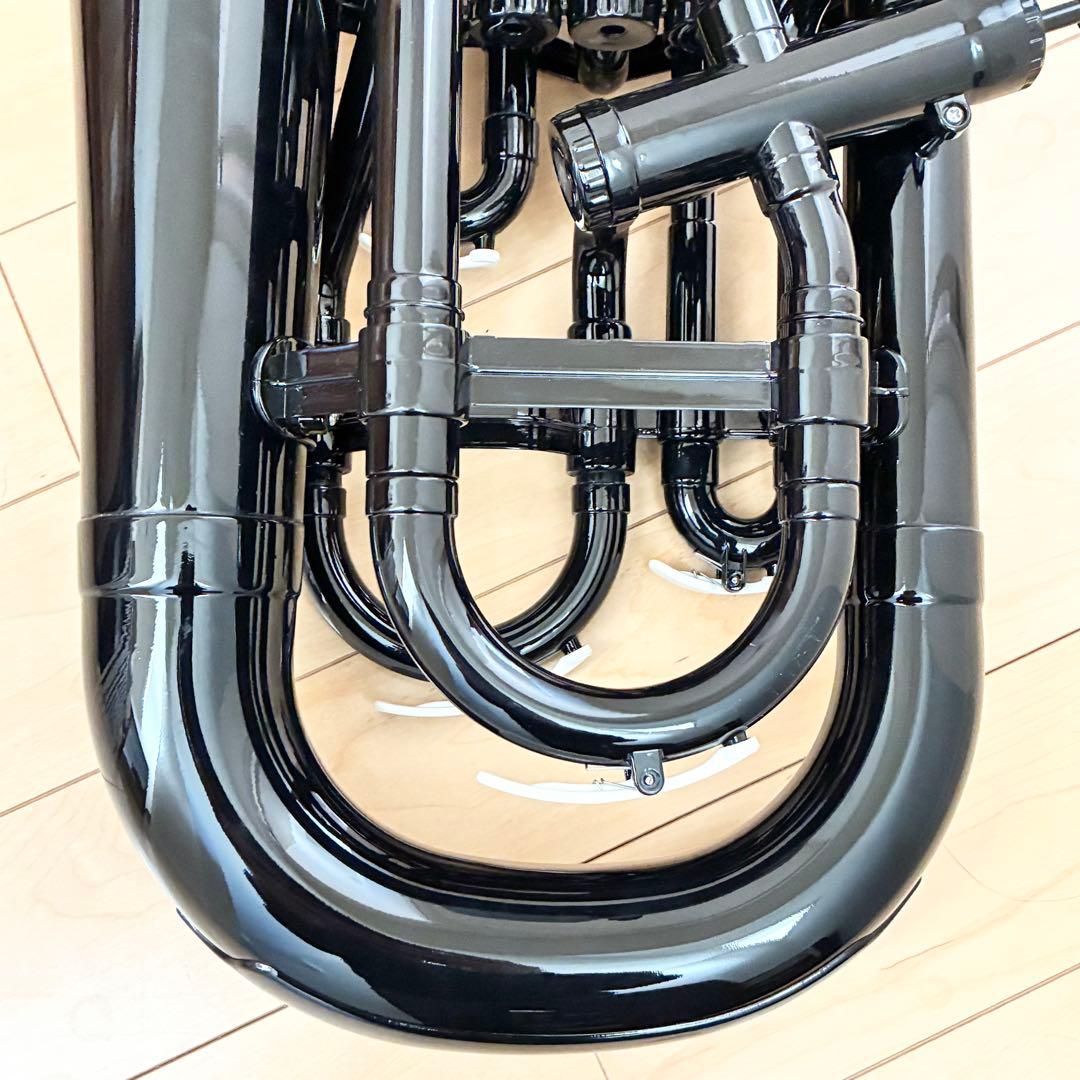 ZO EU-05 プラスチックユーフォニアム マウスピース,ソフトケース付 黒