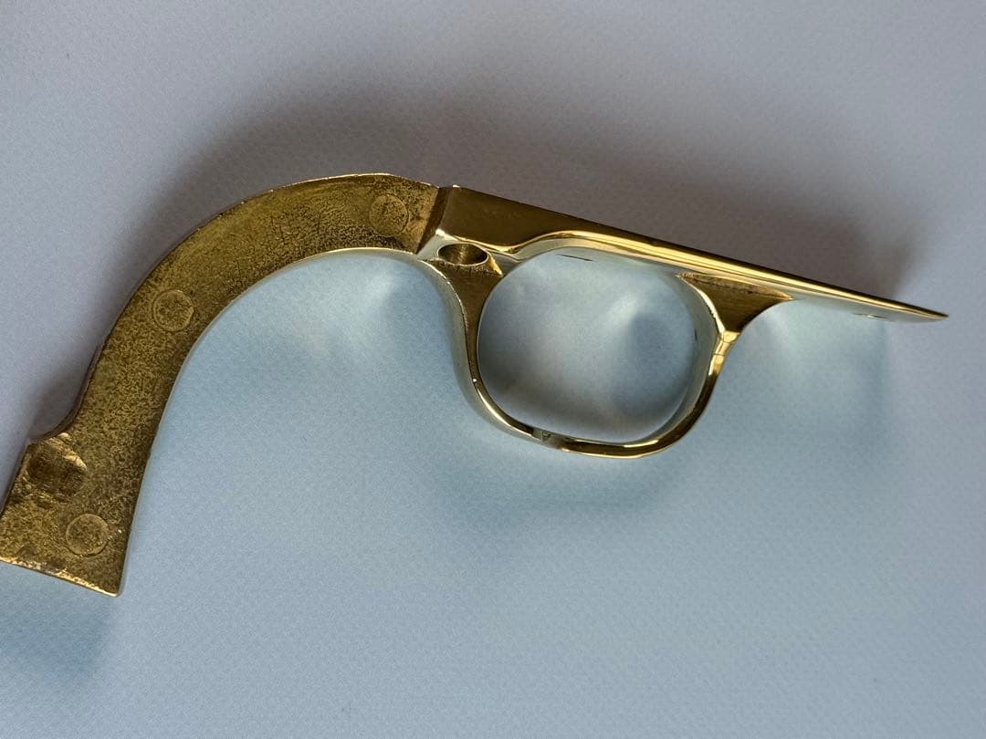 タナカ製ガスガンSAA用真鍮製バックストラップ&トリガーガードセット