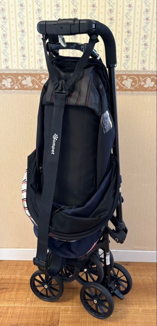 【美品/肩ベルト・取扱い説明書】コムペット ミリミリライトαEGロング ネイビー