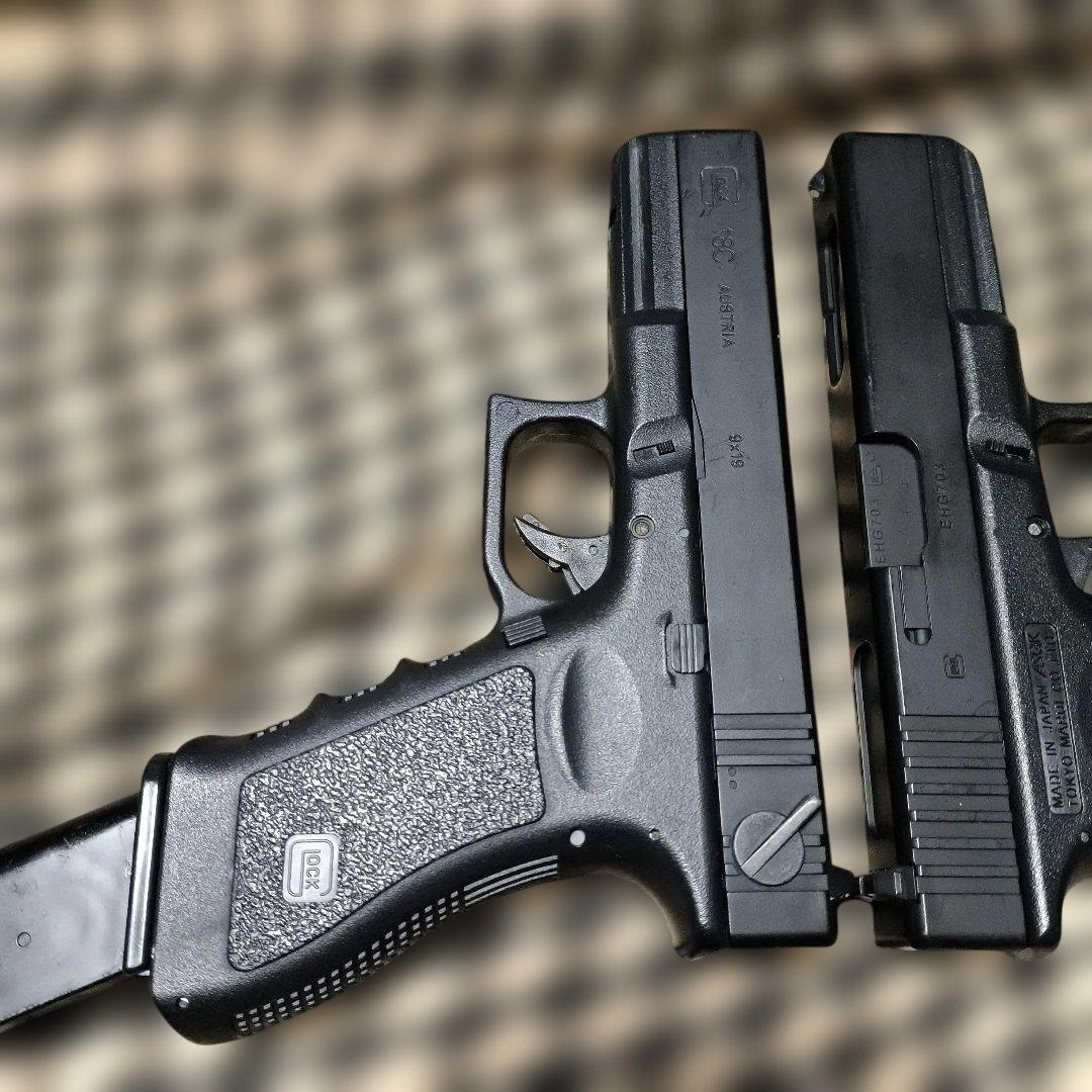 東京マルイ製　グロック18C　電動ハンドガン　二丁セット　ロングマガジン