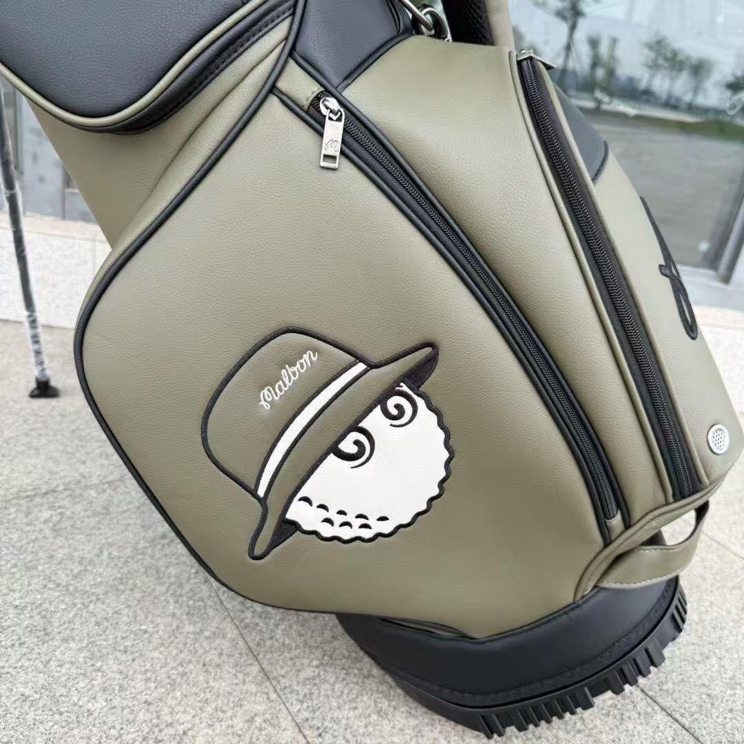 Malbon golf ゴルフバッグ マルボン オリーブグリーンキャディバッグ