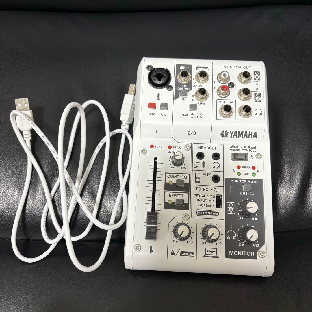 YAMAHA AG03 オーディオインターフェース　ウェブキャスティングミキサー
