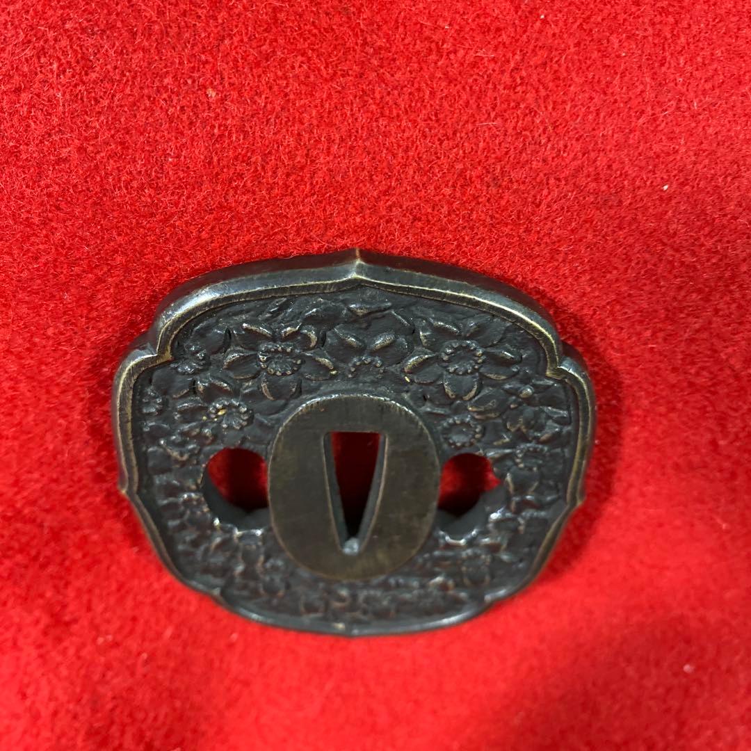 B–10 鍔　つば　武具 銅製 装飾品 アンティーク 美術品 工芸品 刀装具