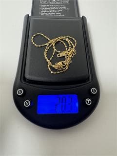 《日本製18金》K18ゴールドチェーンネックレス2.03g 即日発送