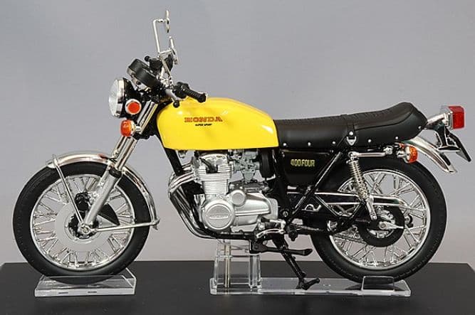 アオシマ スカイネット 1/12 ホンダ CB400FOUR パラキートイエロー