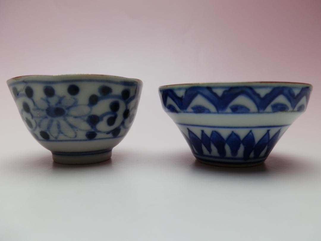 九谷 金彩 盃 花紋 他 4客セット E71224