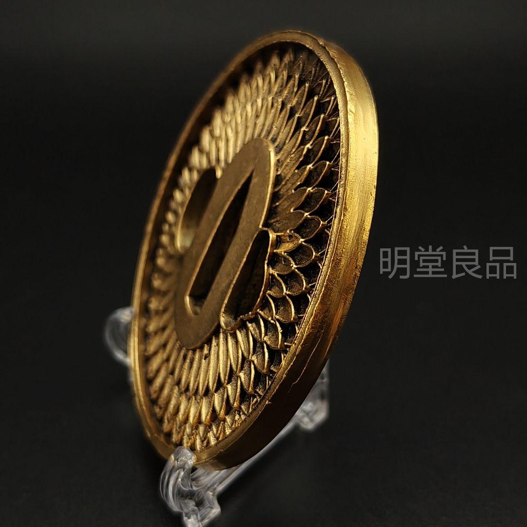 日本刀装具　菊紋の図　刀鍔　銅地　細工　絵金銀　鍔　刀剣美術　武道具