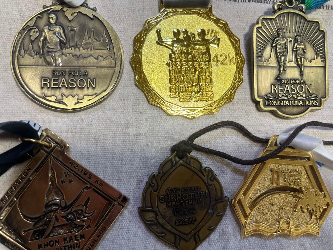 海外マラソンフル完走メダル　泰タイバンコクマラソンThai