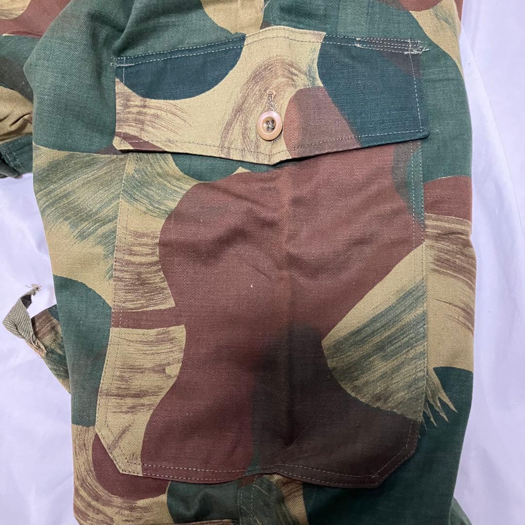 ベルギー軍　50's ブラッシュストロークカモ　dead stock 実物　前期