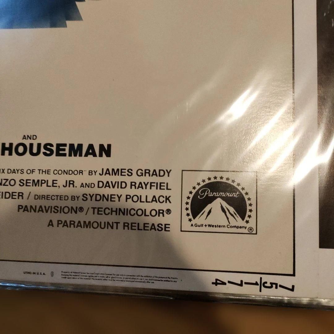 「コンドル」本国アメリカ版インサートサイズ　オリジナル映画ポスター