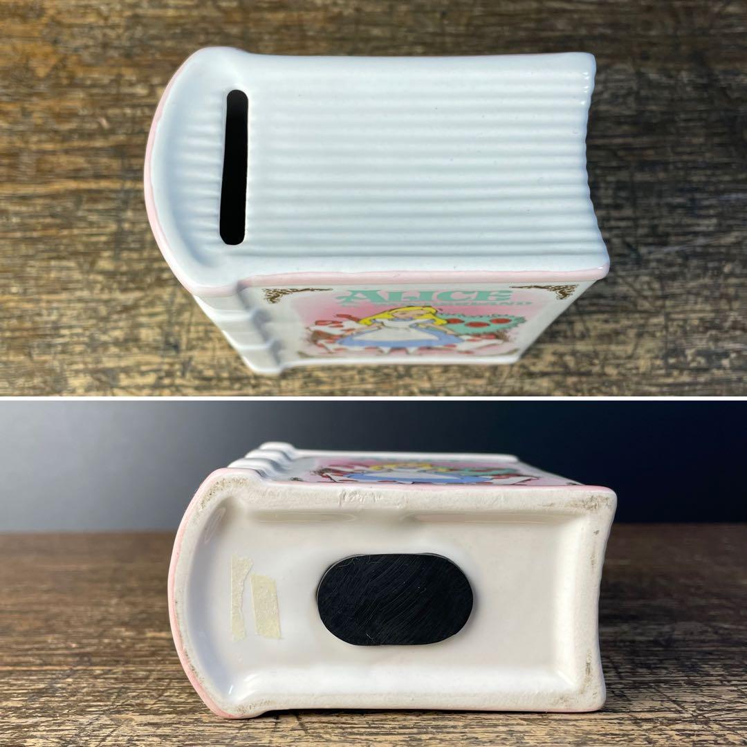 当時物 不思議の国のアリス ディズニー アンティーク 貯金箱