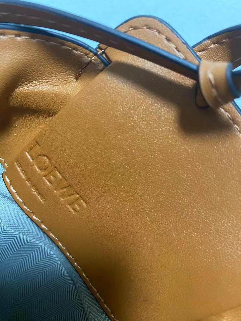 LOEWE ロエベ ハンモック ドローストリング ミニ バッグ ブラウン