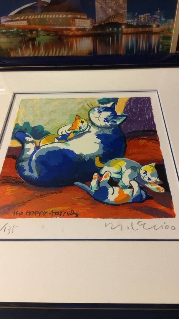 マイケルルーの猫絵画