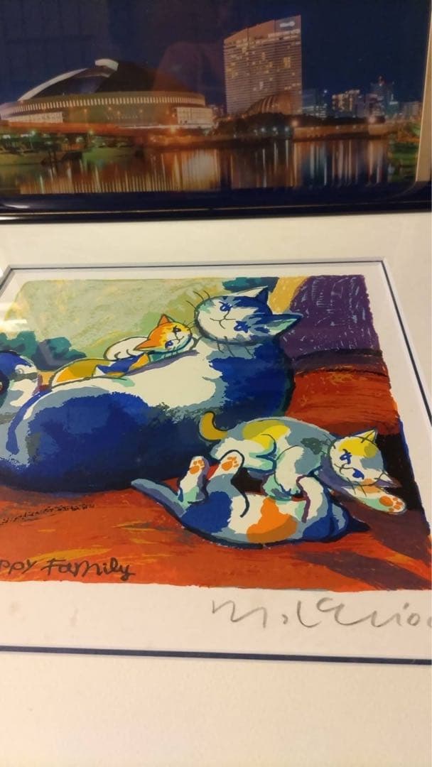 マイケルルーの猫絵画