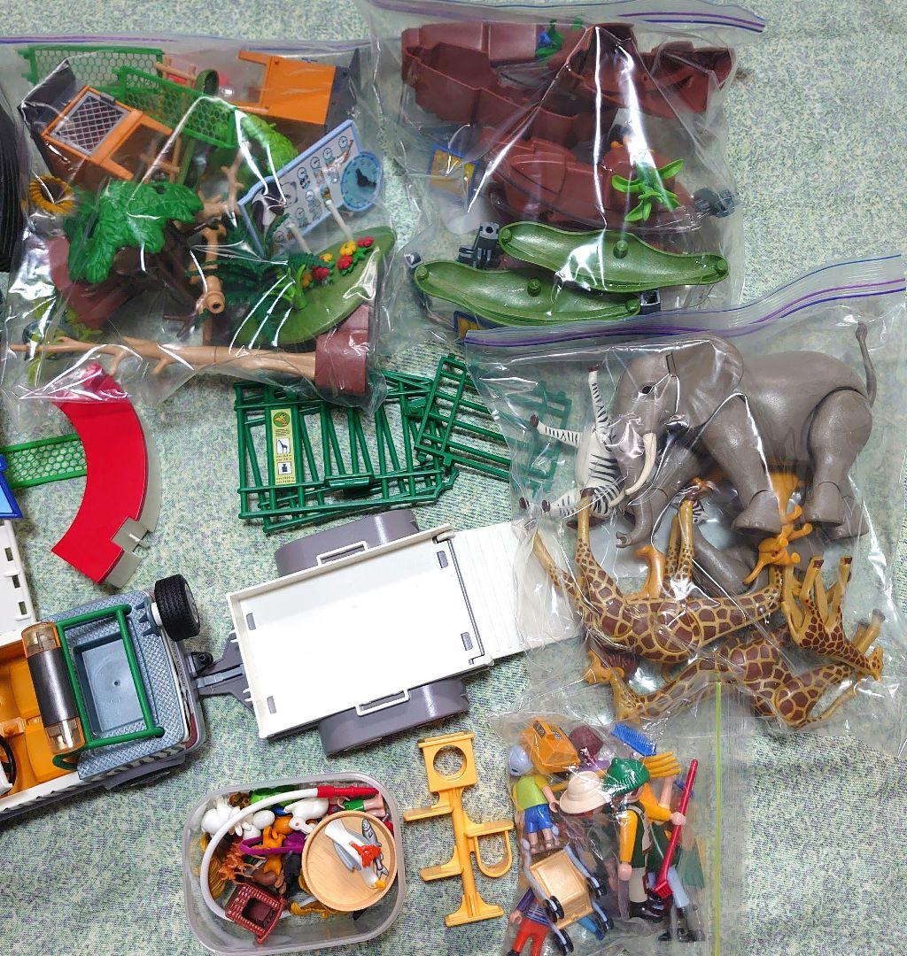 プレイモービル　ZOO　サファリパーク　ペンギン　キリン　猫　色々セット