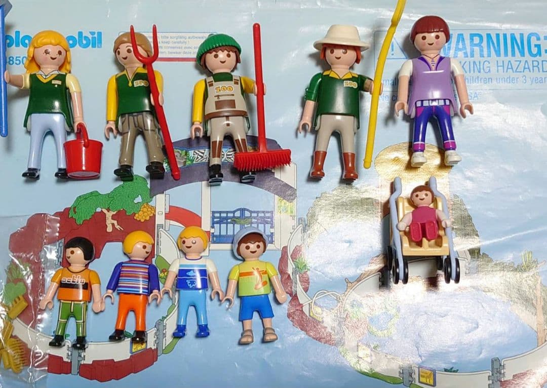 プレイモービル　ZOO　サファリパーク　ペンギン　キリン　猫　色々セット