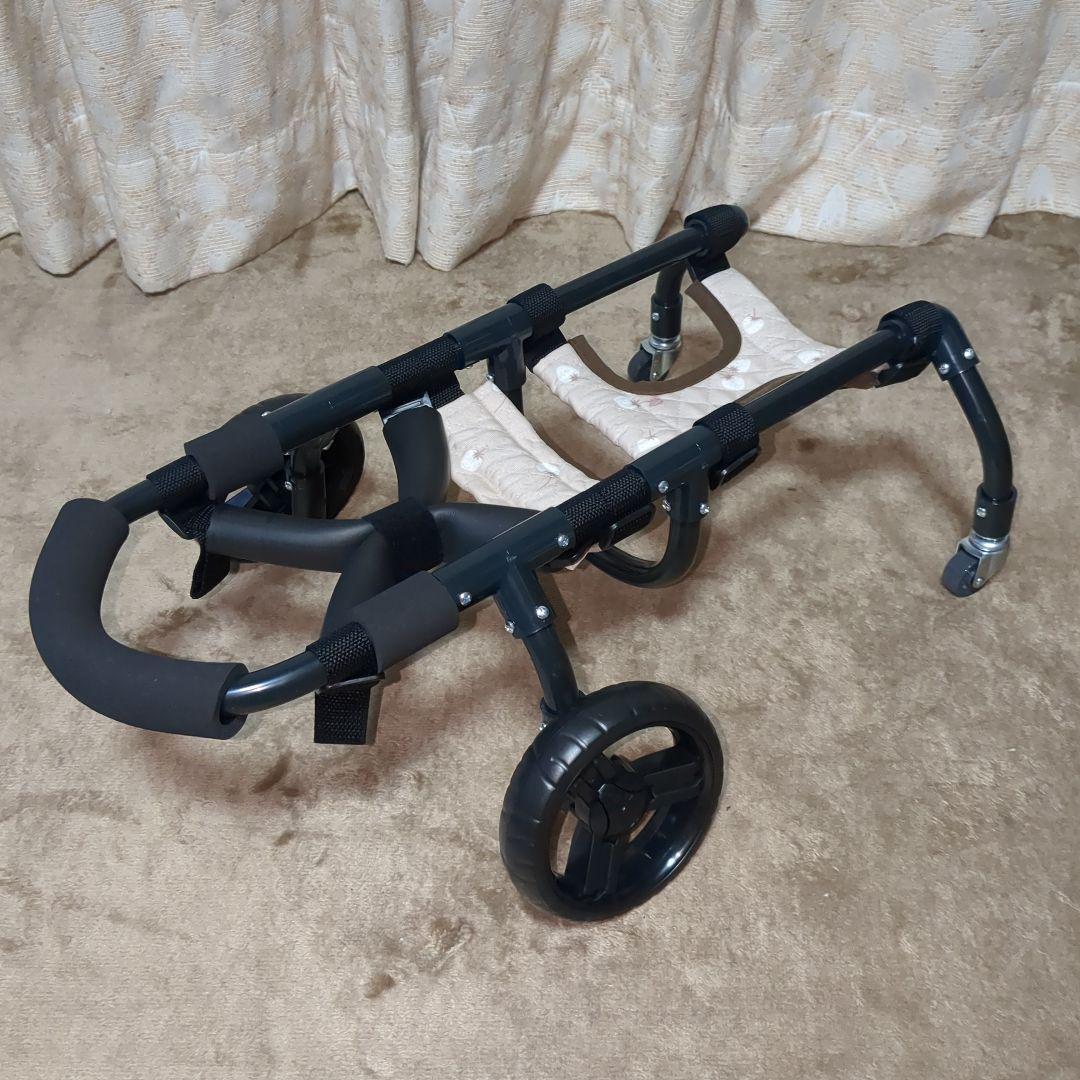 ワンちゃん4輪　リハビリ　食事補助　犬用車椅子　介護　M.ダックス等　犬の歩行器