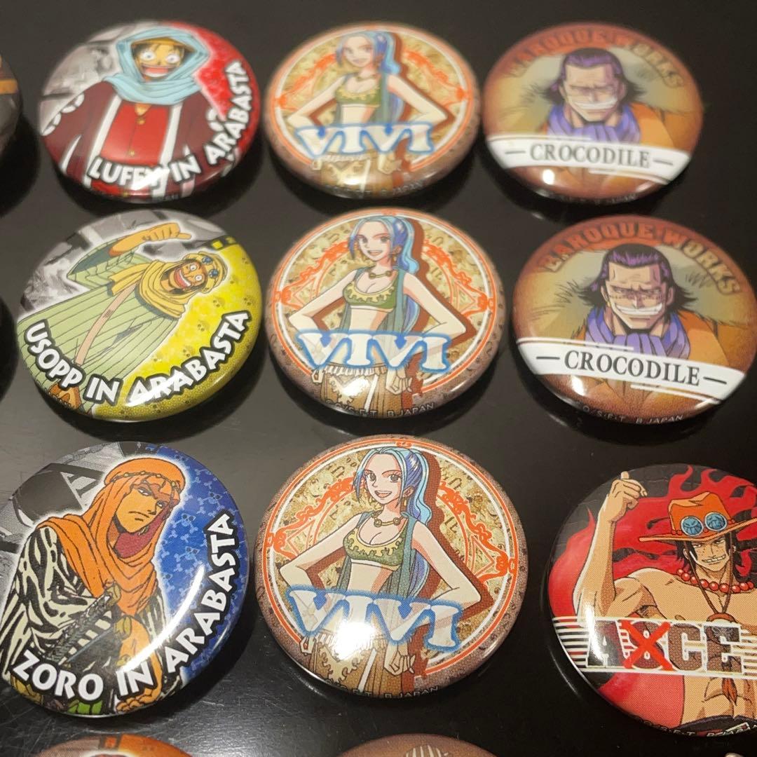 【当時物/初期】ワンピース 缶バッジ 28点セット+おまけ｜アラバスタ赤髭エース