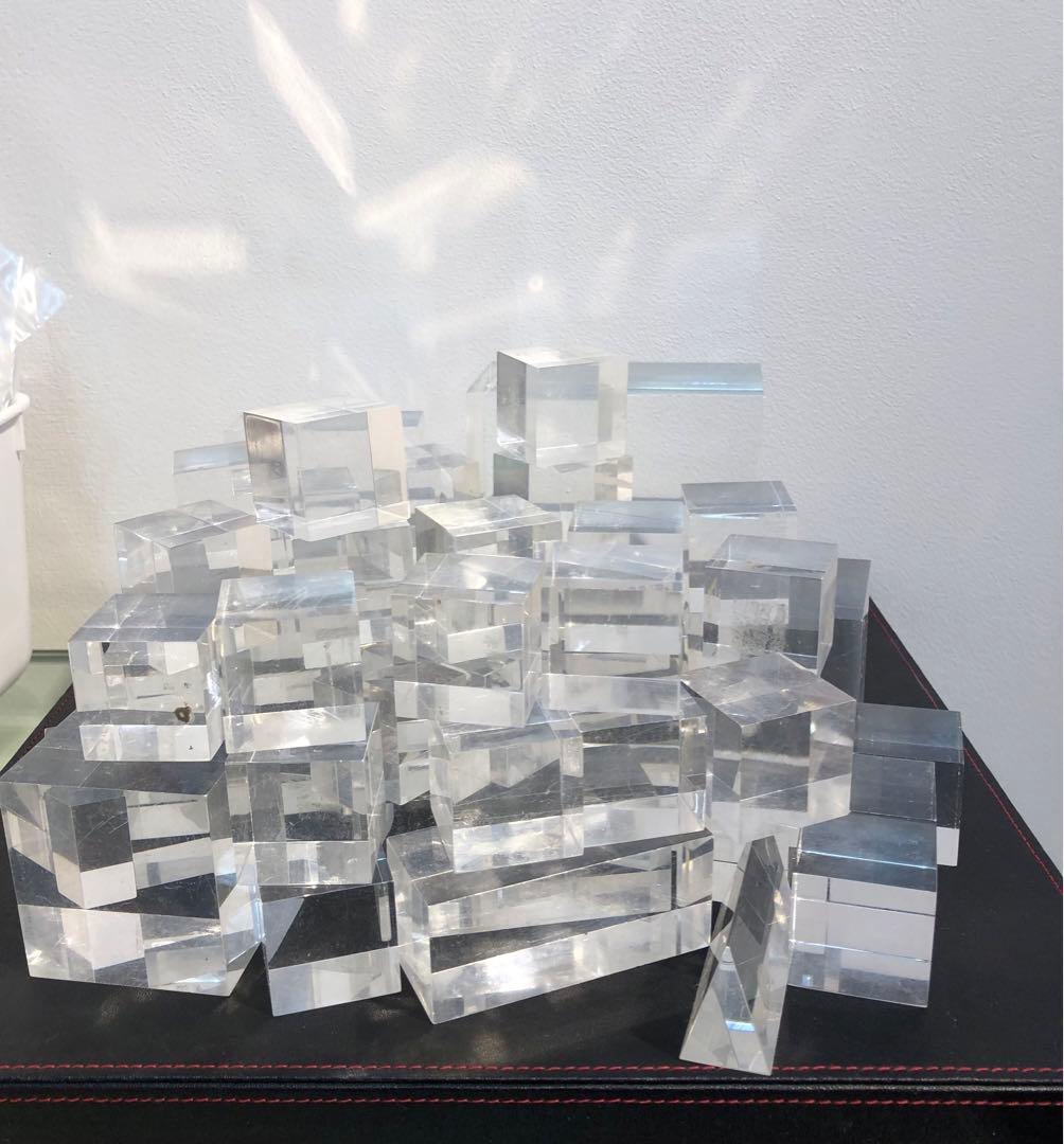 ディスプレイ アクリル　ディスプレイ用品　64個まとめ売り　キューブ