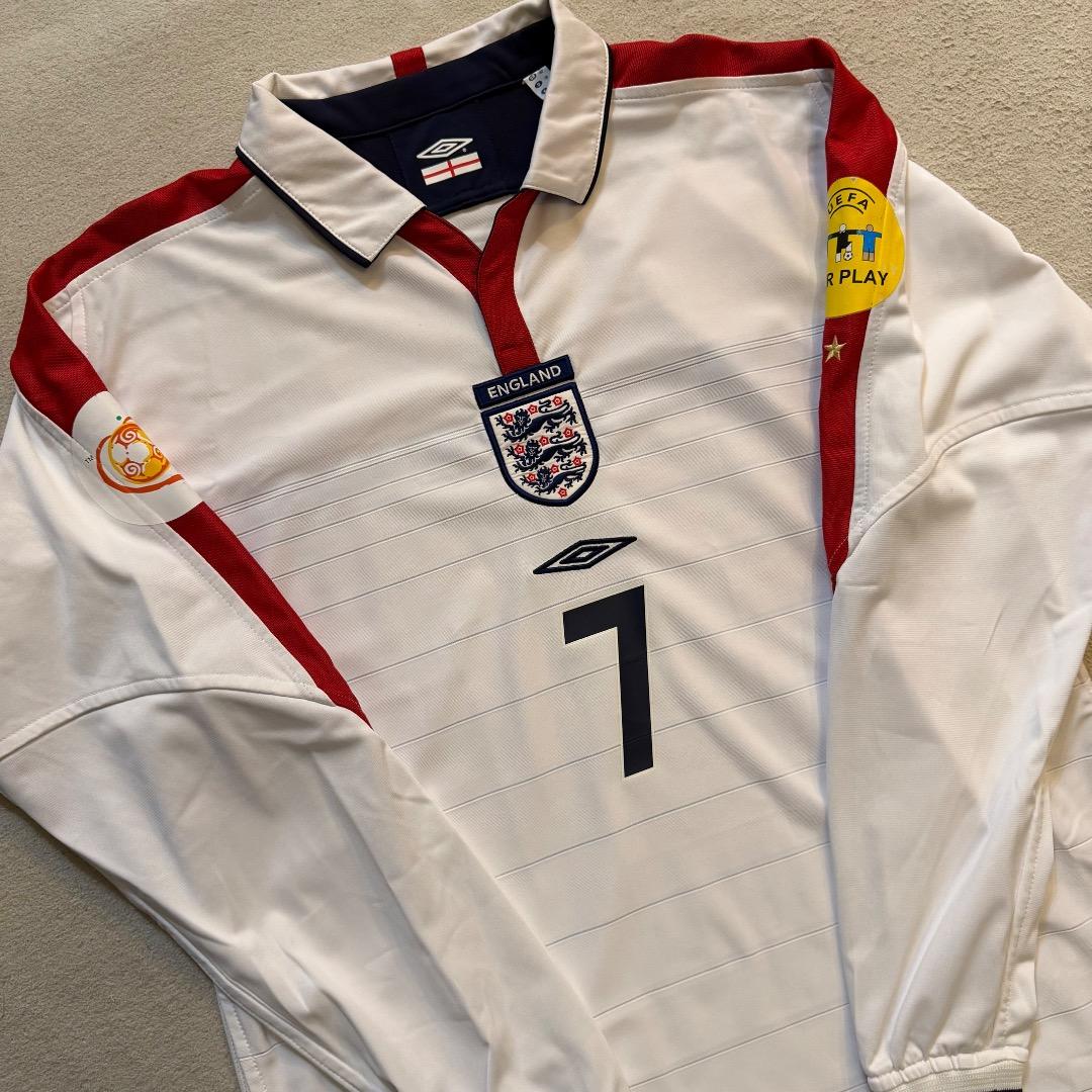 【新品未使用】ベッカム 2002 イングランド代表 日韓W杯 ユニフォーム