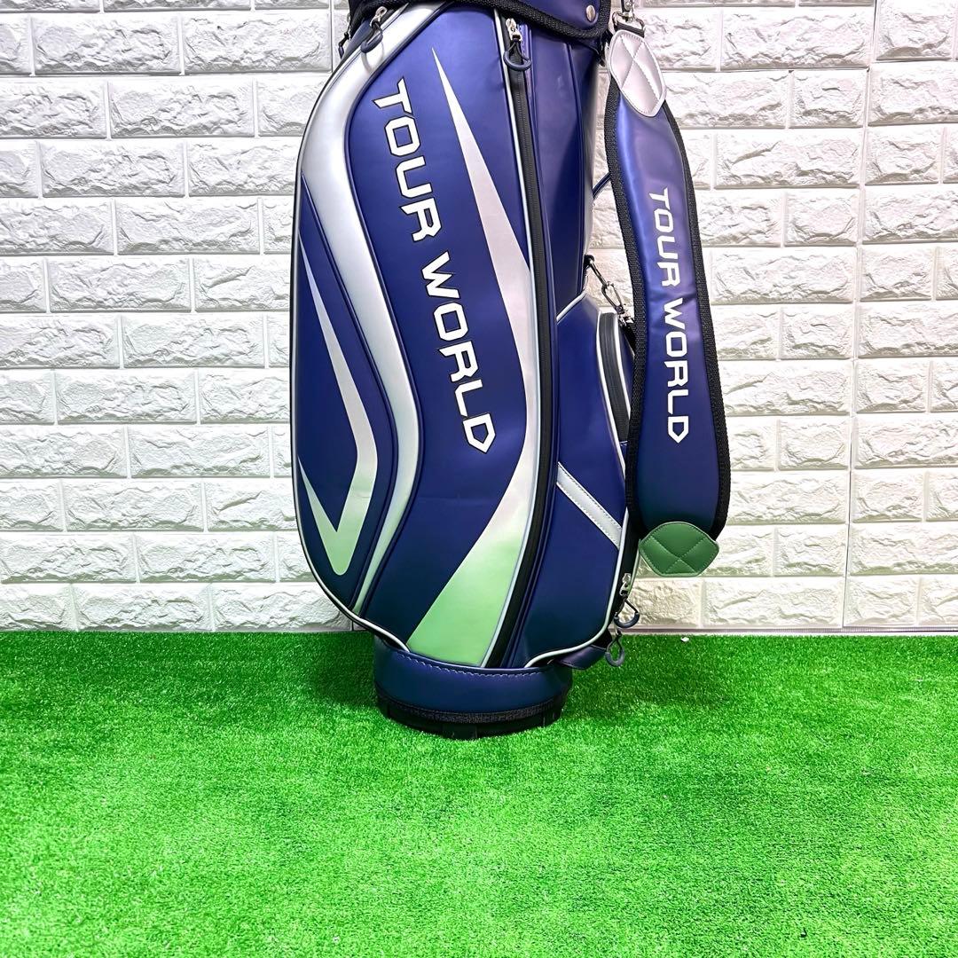 美品　HONMA TOUR WORLD キャディーバッグ　紺色　良好　軽量