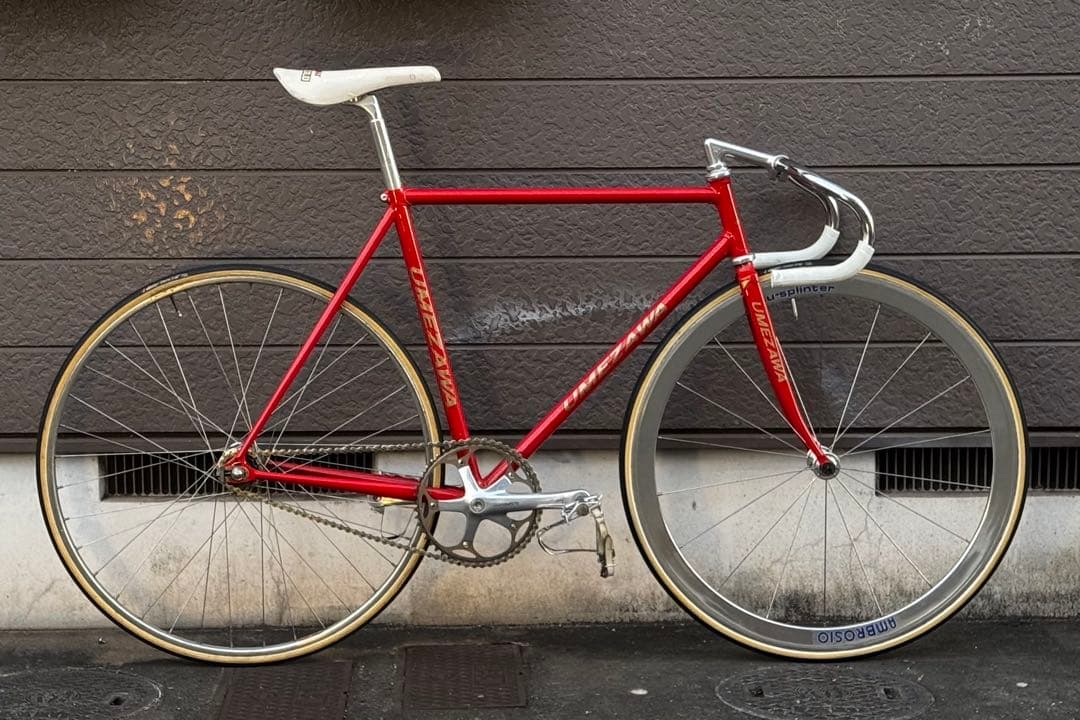 NJS UMEZAWA 金ラメ fc7600 クランク付きフレームセット