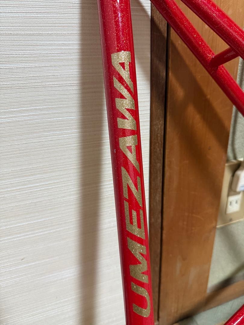 NJS UMEZAWA 金ラメ fc7600 クランク付きフレームセット