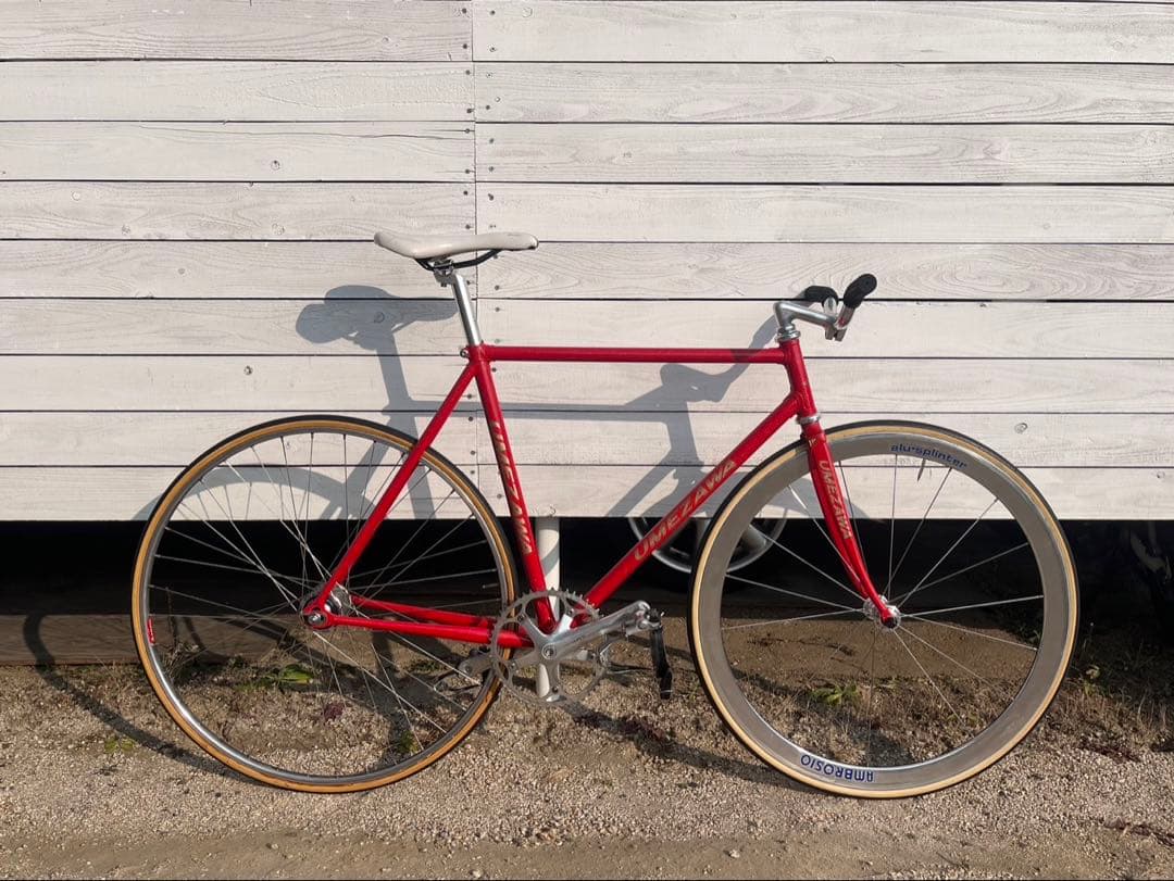 NJS UMEZAWA 金ラメ fc7600 クランク付きフレームセット