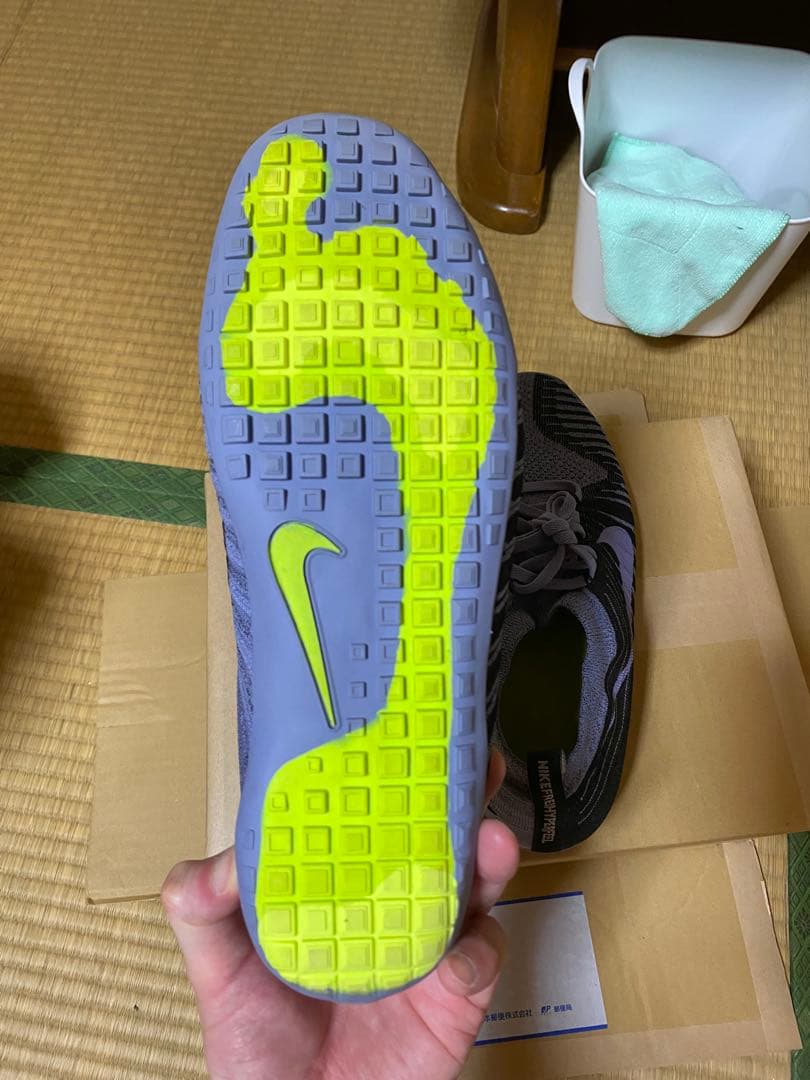 ナイキ　フリーハイパーフューエルラン　フライニット　トレイルランニング