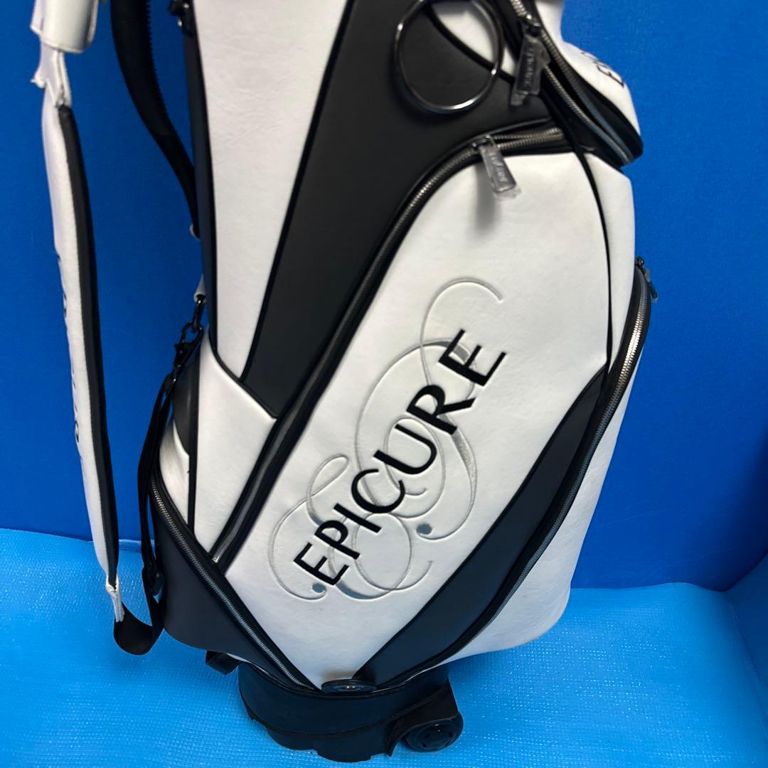 EPICURE キャディバッグ ホワイト/ブラック美品商品