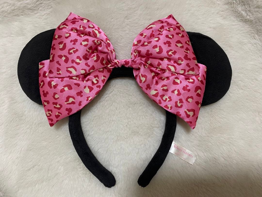 ディズニー　ミニー　ヒョウ柄　カチューシャ　ファンキャップ レオパード　セット