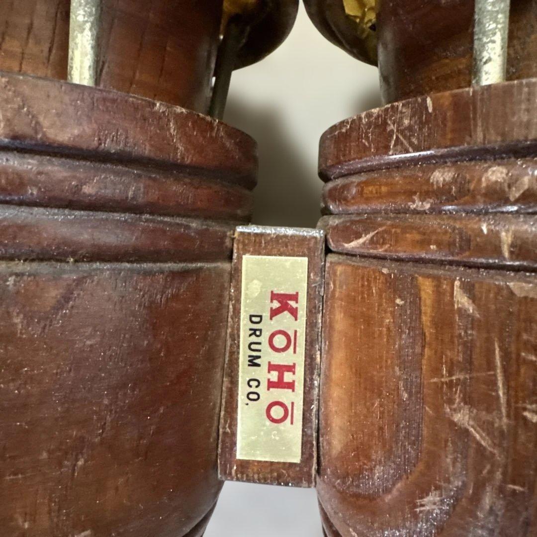 KOHO ボンゴ 木製 動物の皮ヘッド（羊