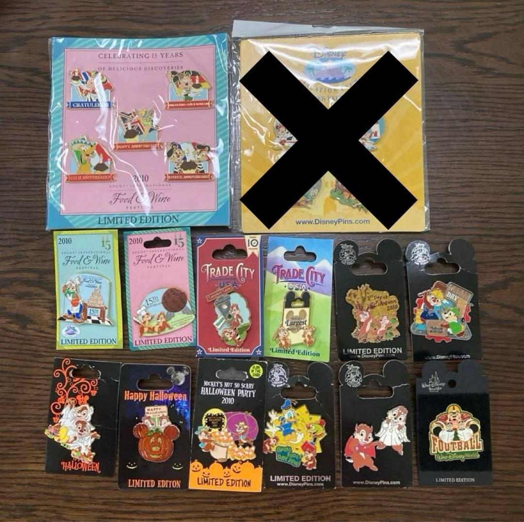 海外ディズニー　WDW チップとデール　ミッキー ミニー　ティンク　ピン　限定