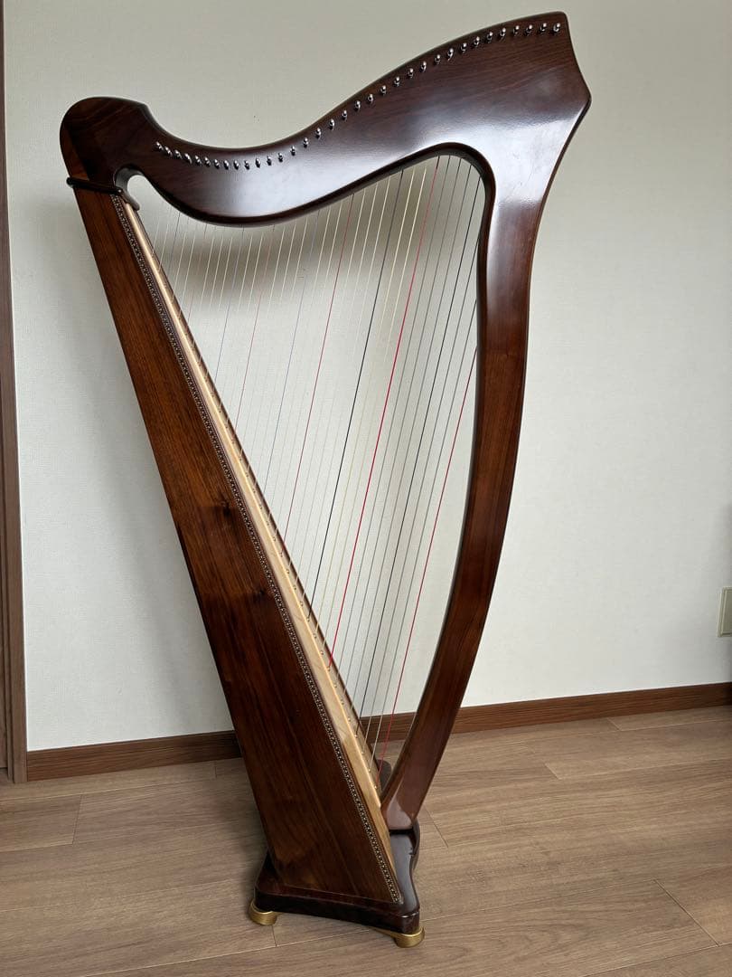 青山ハープ　NON PEDAL HARP 34S(WN)