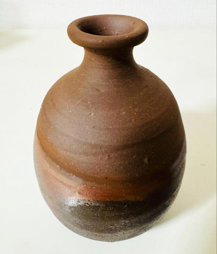 人間国宝 藤原雄 徳利 酒器 共箱 備前焼