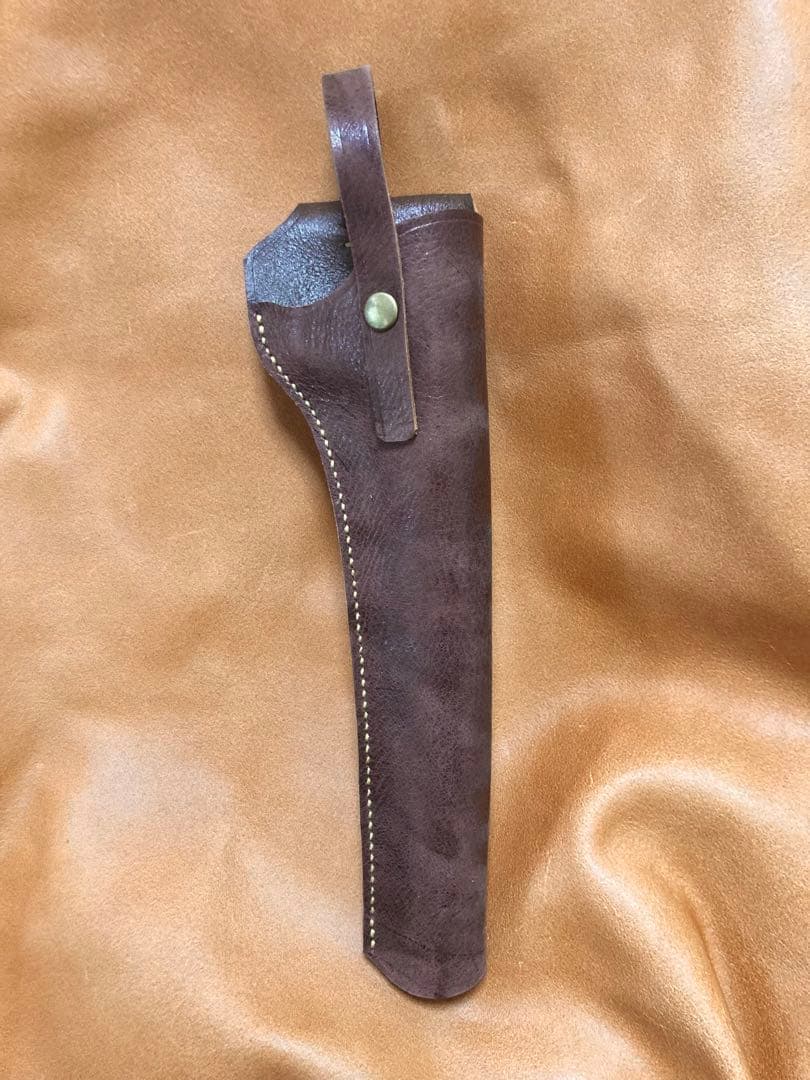 ルガーP08 8インチ用右利きレザーホルスター No.660