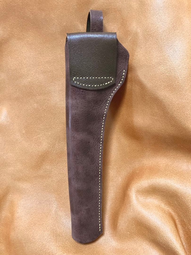 ルガーP08 8インチ用右利きレザーホルスター No.660