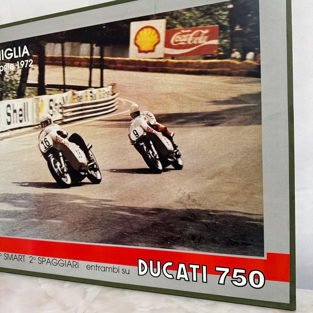 希少品 ドゥカティ DUCATI イモラレーサー 1972年 レース 木製パネル