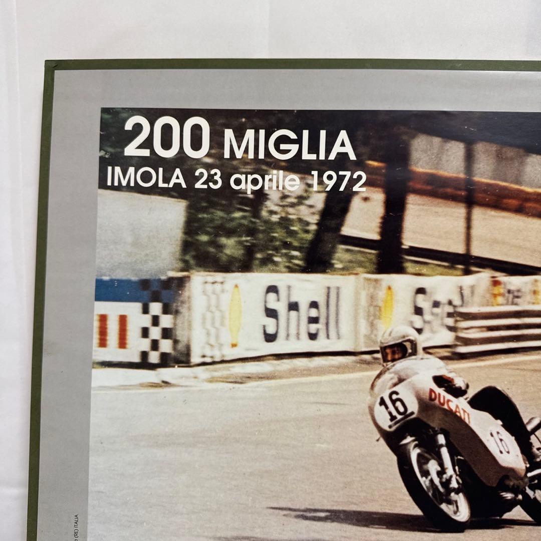 希少品 ドゥカティ DUCATI イモラレーサー 1972年 レース 木製パネル