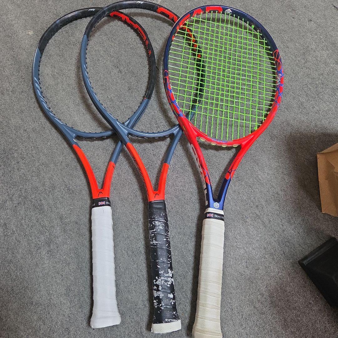 HEAD RADICAL PRO テニスラケット 3本セット