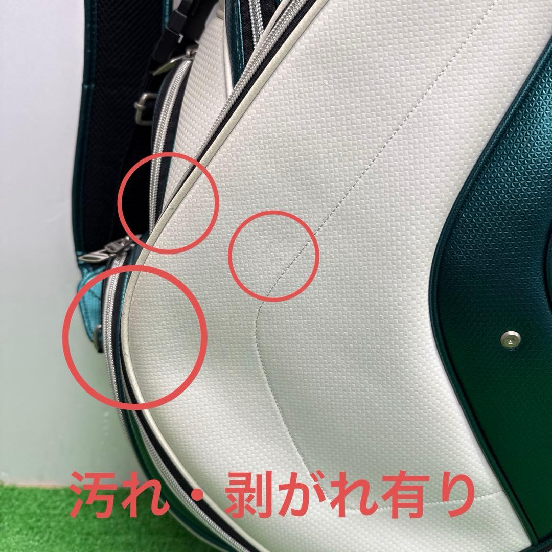 ゼクシオ XXIO ゴルフバック キャディバック　8インチ ホワイト　中古