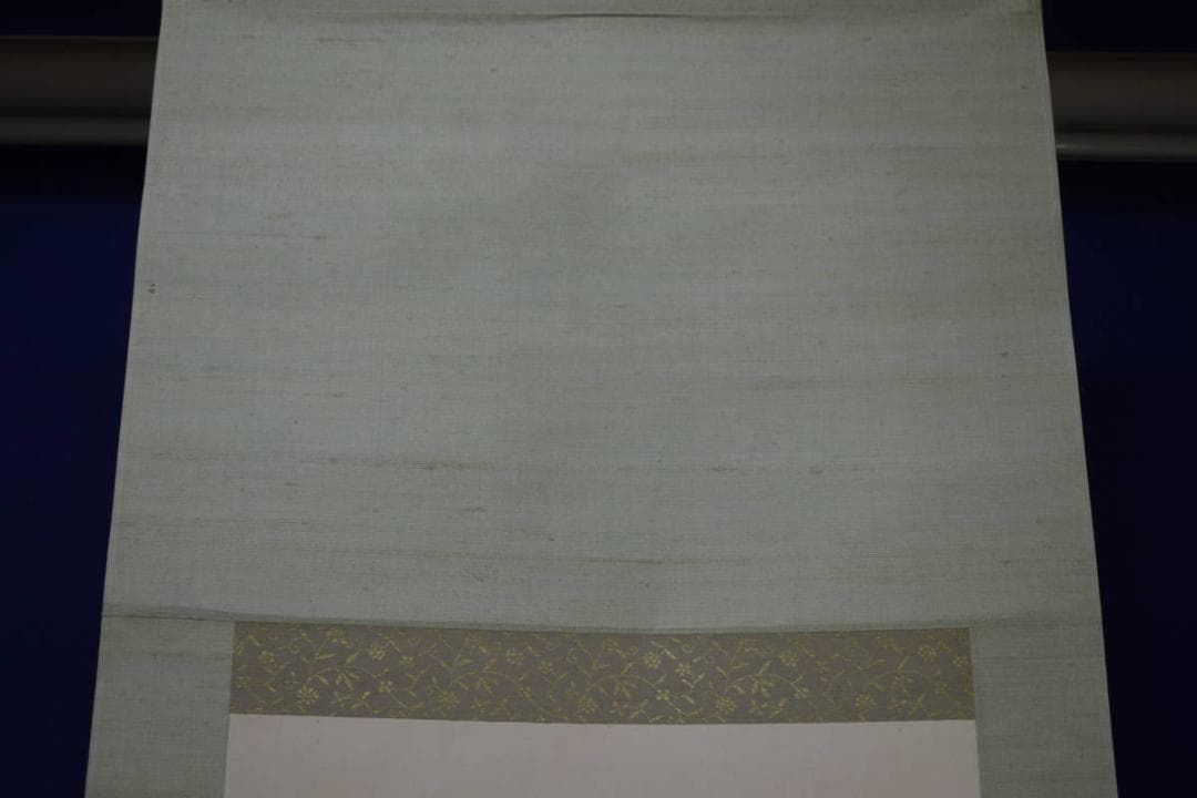 真作/鹿子木孟郎/農夫牛図/布袋屋掛軸HI-578