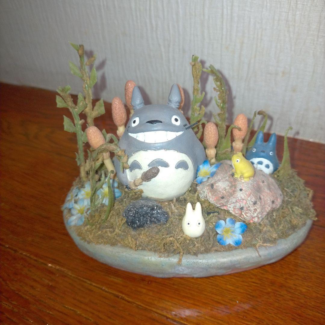 廃盤‼️激レア‼️となりのトトロ トトロ3匹 置物 陶器製 約15cm