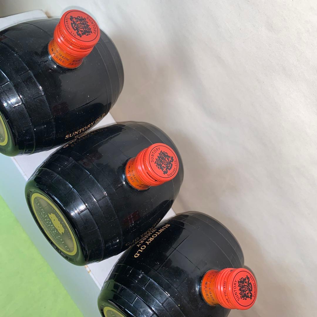 サントリー ウイスキー オールド 樽型ボトル 特級 700ml43% 3本セット