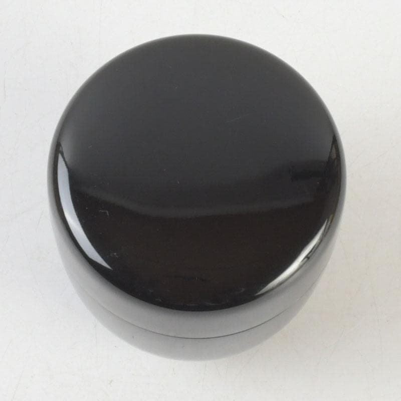 茶道具　黒漆　内金梨子地　棗　時代箱付　V　9665