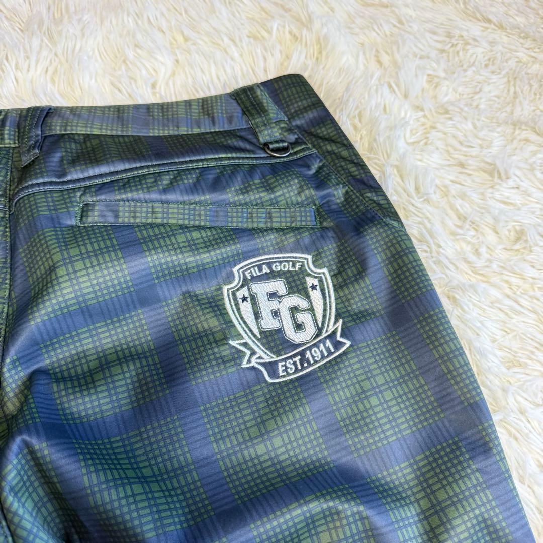 【フィラゴルフ】美品 セットアップ チェック XLサイズ メンズ