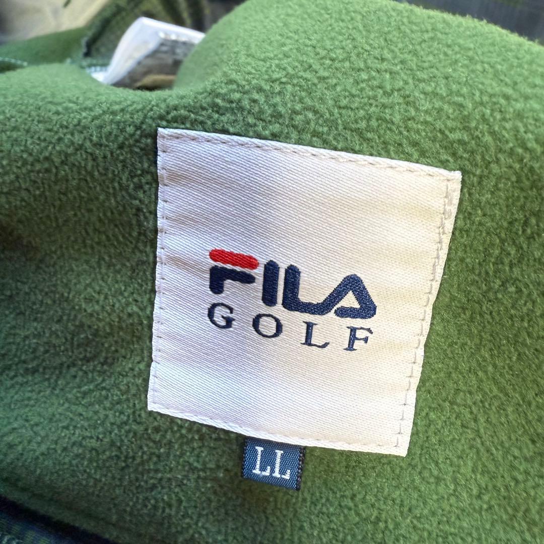 【フィラゴルフ】美品 セットアップ チェック XLサイズ メンズ