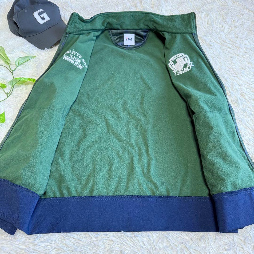 【フィラゴルフ】美品 セットアップ チェック XLサイズ メンズ